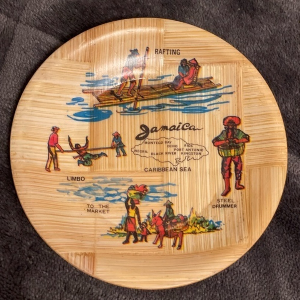 Jamaica Inspired Bamboo coaster